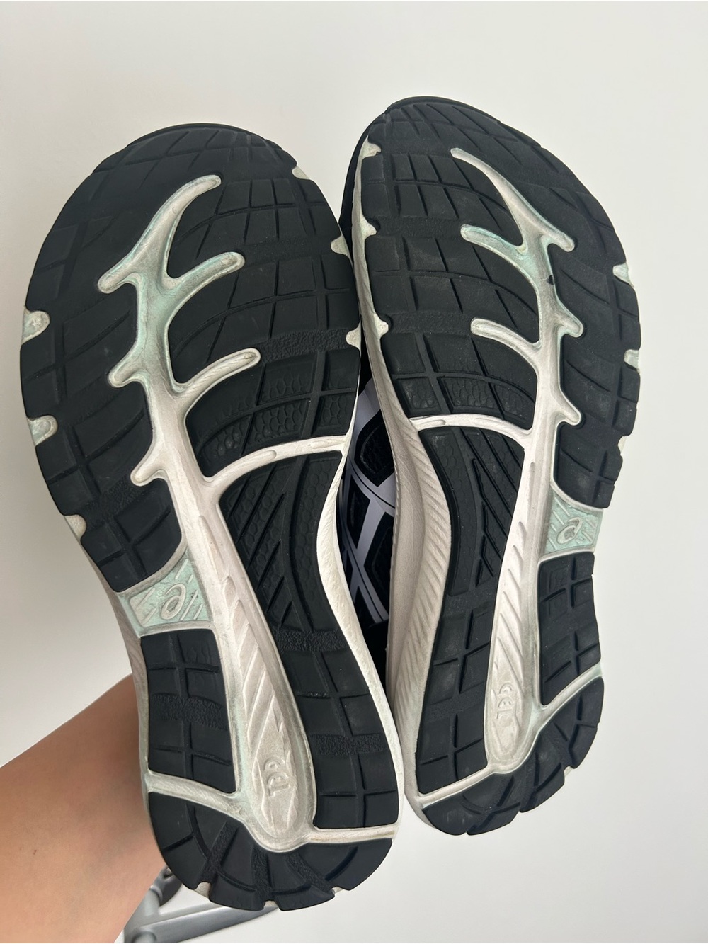 Women’s Black Running Shoes with White Accents - Picture 3 of 4